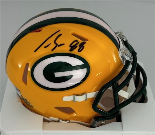 LUKE MUSGRAVE SIGNED RIDDELL PACKERS SPEED MINI HELMET - JSA