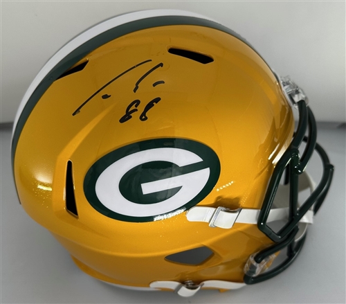 LUKE MUSGRAVE SIGNED FULL SIZE PACKERS REPLICA SPEED HELMET - JSA