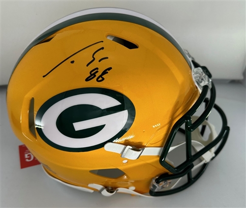 LUKE MUSGRAVE SIGNED FULL SIZE PACKERS AUTHENTIC SPEED HELMET - JSA