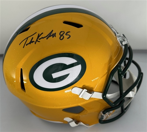 TUCKER KRAFT SIGNED FULL SIZE PACKERS REPLICA SPEED HELMET - JSA