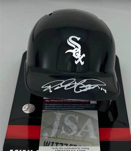 PAUL KONERKO SIGNED RAWLINGS WHITE SOX MINI HELMET - JSA