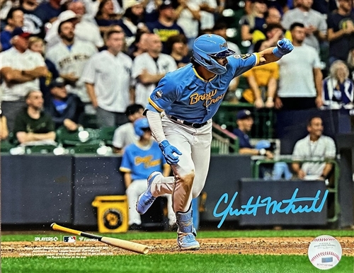 GARRETT MITCHELL SIGNED 8X10 BREWERS PHOTO #4