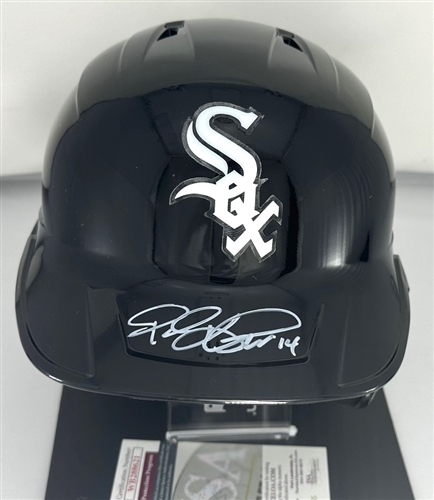 PAUL KONERKO SIGNED RAWLINGS FULL SIZE WHITE SOX HELMET- JSA