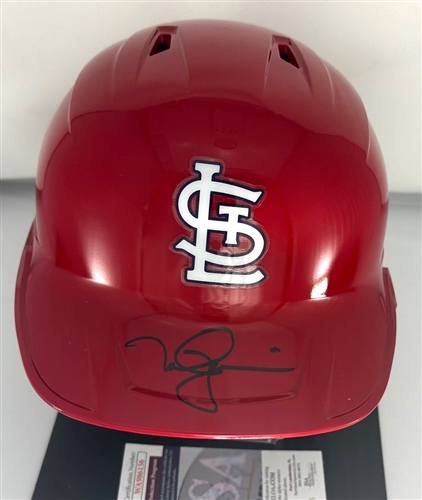 MARK MCGWIRE SIGNED RAWLINGS FULL SIZE CARDINALS HELMET- JSA