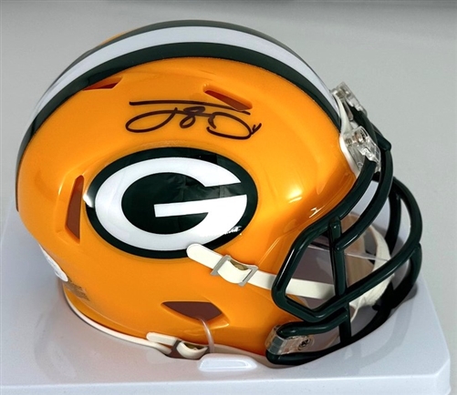 JAYDEN REED SIGNED PACKERS SPEED MINI HELMET - JSA