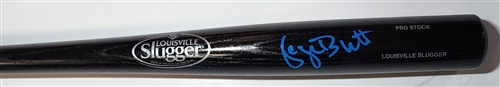 ROYALS GEORGE BRETT SIGNED LOUISVILLE SLUGGER BLACK BAT- JSA