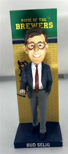 BUD SELIG SIGNED BREWERS GIVE-AWAY BOBBLEHEAD - JSA