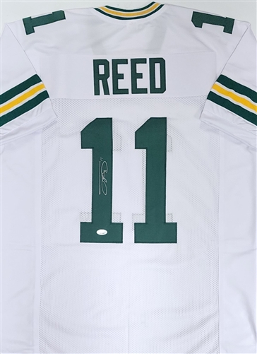 JAYDEN REED SIGNED CUSTOM REPLICA PACKERS WHITE JERSEY- JSA