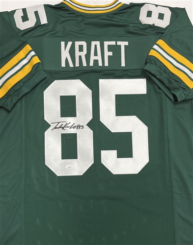 TUCKER KRAFT SIGNED CUSTOM REPLICA PACKERS GREEN JERSEY JSA WSC Sports Waukesha Sports Cards