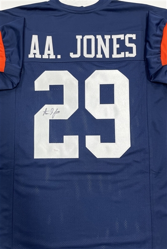 AARON JONES SIGNED CUSTOM REPLICA UTEP JERSEY - JSA