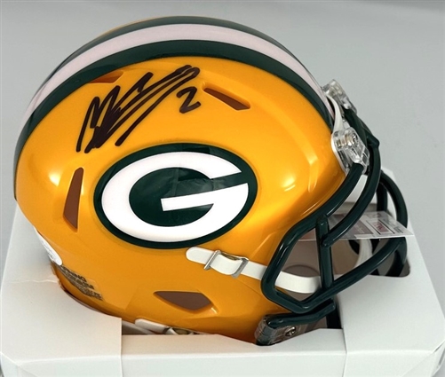 MASON CROSBY SIGNED PACKERS SPEED MINI HELMET - JSA