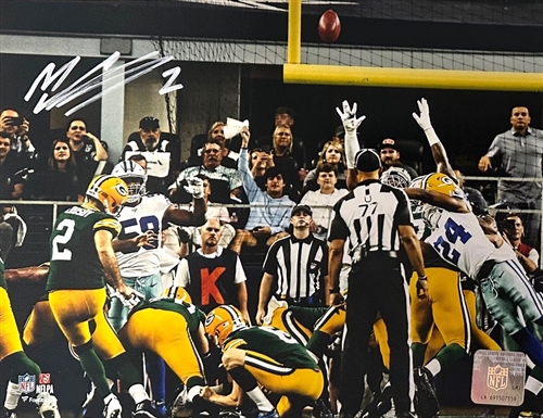 MASON CROSBY SIGNED 8X10 PACKERS PHOTO #4