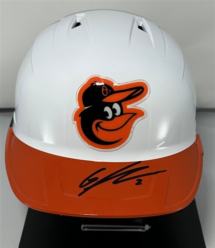 GUNNAR HENDERSON SIGNED FULL SIZE ORIOLES REPLICA HELMET - BAS