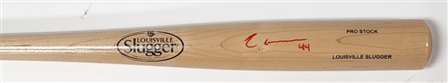 ELLY DE LA CRUZ SIGNED LOUISVILLE SLUGGER BLONDE BAT - REDS - BAS