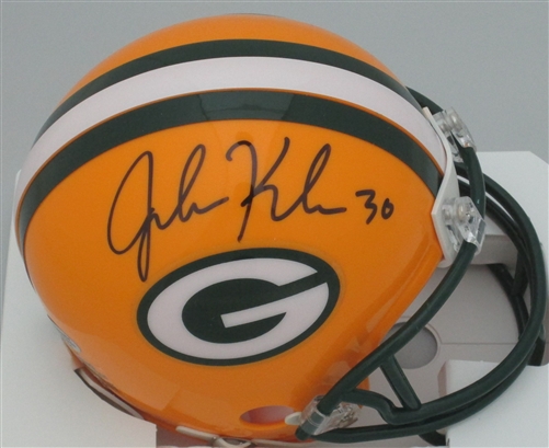 JOHN KUHN SIGNED PACKERS MINI HELMET - JSA