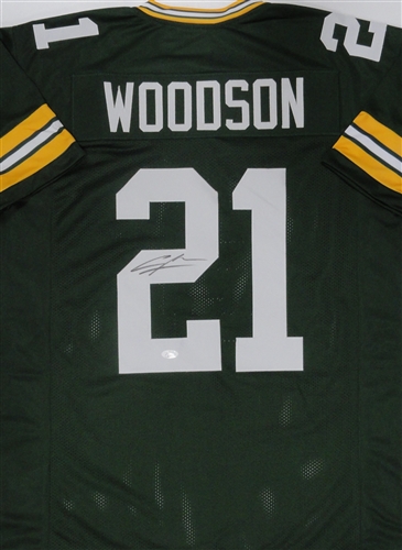 CHARLES WOODSON SIGNED CUSTOM REPLICA PACKERS JERSEY - JSA