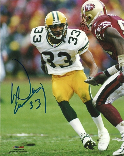 DOUG EVANS SIGNED PACKERS 8X10 PHOTO #3