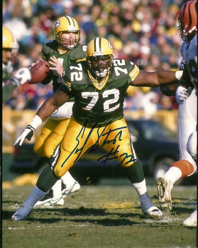 EARL DOTSON SIGNED 8X10 PACKERS PHOTO #1