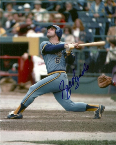 SAL BANDO SIGNED 8X10 BREWERS PHOTO #1