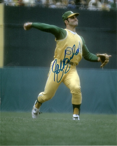 SAL BANDO SIGNED 8X10 ATHLETICS PHOTO #3