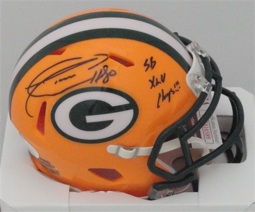 DONALD DRIVER SIGNED PACKERS SPEED MINI HELMET W/ SB XLV - JSA