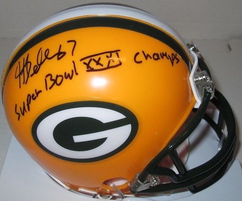 JEFF DELLENBACH SIGNED PACKERS MINI HELMET W/ SB XXXI