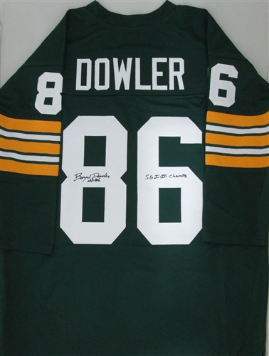 BOYD DOWLER SIGNED CUSTOM PACKERS JERSEY W/ SB I II CHAMPS