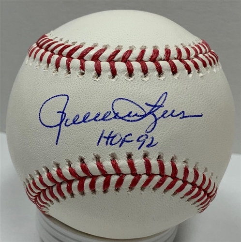 ROLLIE FINGERS SIGNED OFFICIAL MLB BASEBALL W/ HOF '92 - BREWERS - JSA