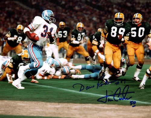 DAVE ROBINSON & JIM CARTER SIGNED 8X10 PACKERS PHOTO