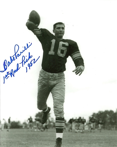 BABE PARILLI SIGNED 8X10 PACKERS PHOTO #3 W/ 1ST RND PICK