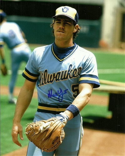 NED YOST SIGNED 8X10 BREWERS PHOTO #4