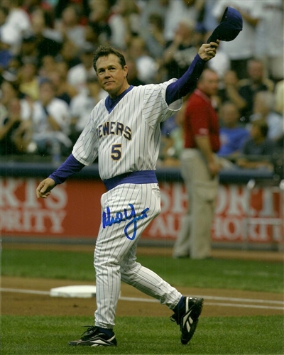 NED YOST SIGNED 8X10 BREWERS PHOTO #7