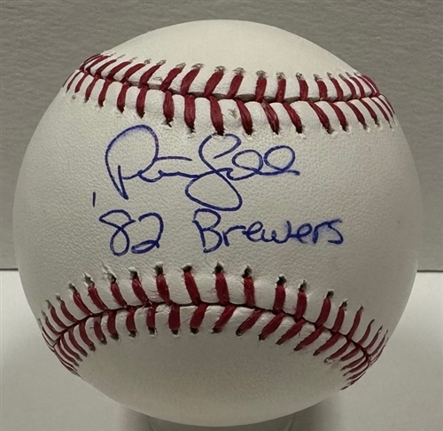 PETE LADD SIGNED OFFICIAL MLB BASEBALL W/ '82 BREWERS