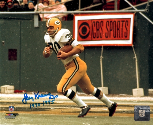 LARRY KRAUSE SIGNED 8X10 PACKERS PHOTO #1