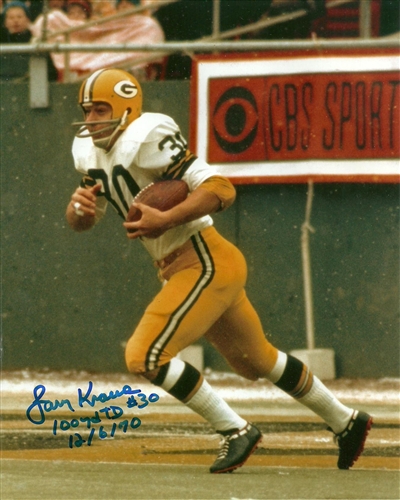 LARRY KRAUSE SIGNED 8X10 PACKERS PHOTO #2