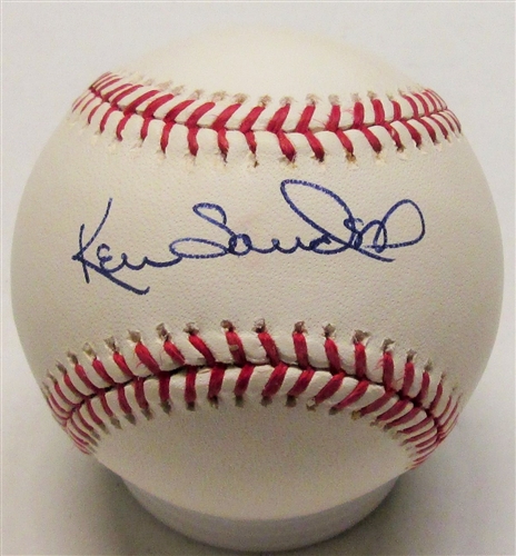 KEN SANDERS SIGNED OFFICIAL MLB BASEBALL