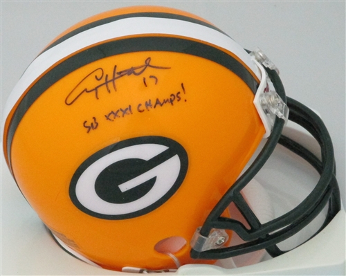 CRAIG HENTRICH SIGNED PACKERS MINI HELMET