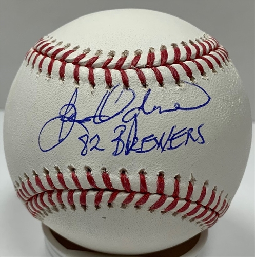 BEN OGLIVIE SIGNED OFFICIAL MLB BASEBALL W/ 1982 BREWERS - JSA