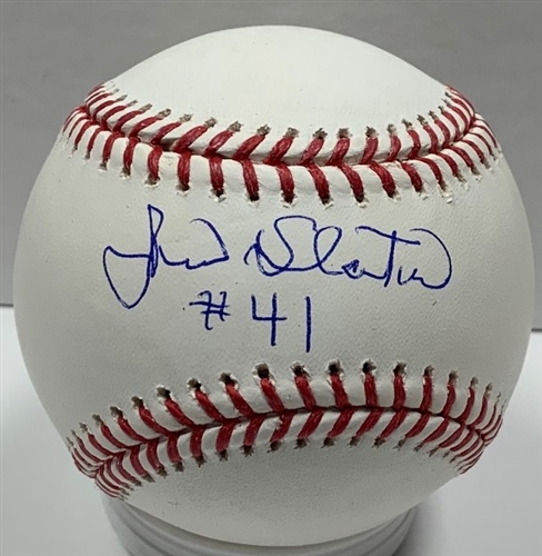 JIM SLATON SIGNED OFFICIAL MLB BASEBALL - BREWERS - JSA