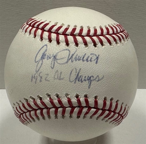 GEORGE DOC MEDICH SIGNED OFFICIAL MLB BASEBALL W/ 82 AL CHAMPS - BREWERS