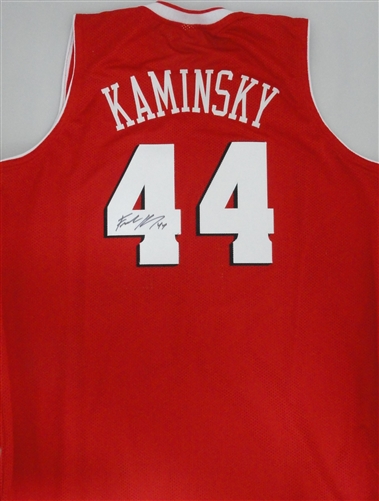 FRANK KAMINSKY SIGNED CUSTOM WI BADGERS RED JERSEY