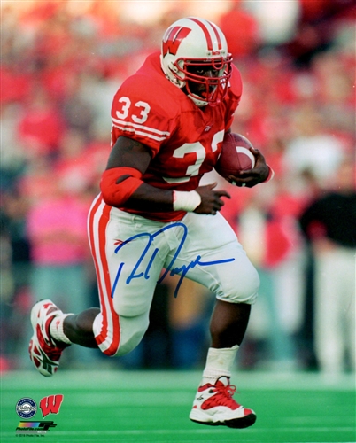 RON DAYNE SIGNED 8X10 BADGERS PHOTO #1