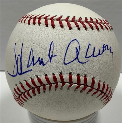 HENRY HANK AARON SIGNED OFFICIAL MLB BASEBALL - JSA