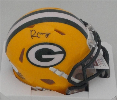 RANDALL COBB SIGNED PACKERS SPEED MINI HELMET - JSA