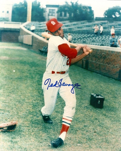 TED SAVAGE SIGNED 8X10 CARDINALS PHOTO #3