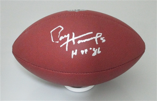 PAUL HORNUNG SIGNED WILSON REPLICA FOOTBALL W/ HOF '86