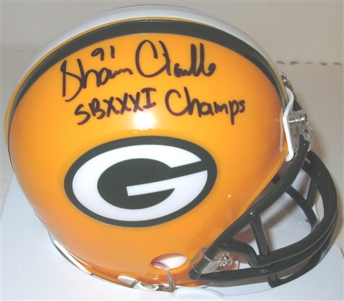 SHANNON CLAVELLE SIGNED PACKERS MINI HELMET W/ SB XXXI