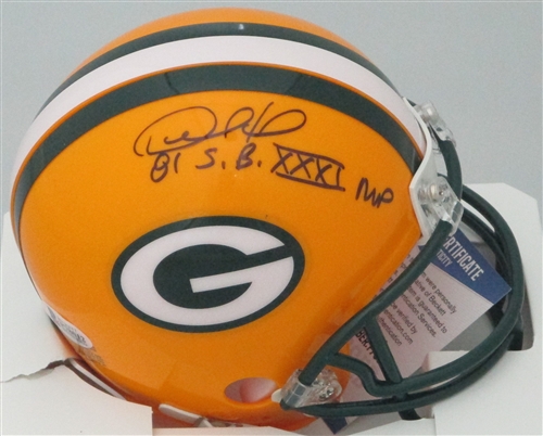 DESMOND HOWARD SIGNED PACKERS MINI HELMET W/ SB XXXI MVP - JSA