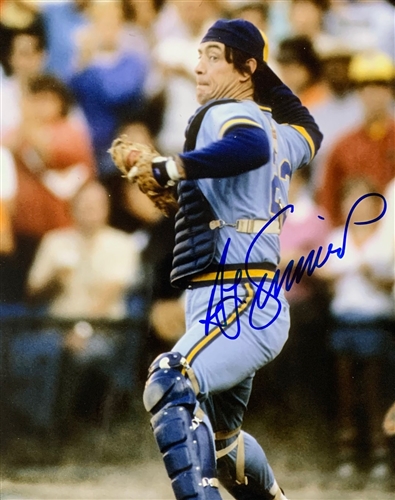 TED SIMMONS SIGNED 8X10 BREWERS PHOTO #7