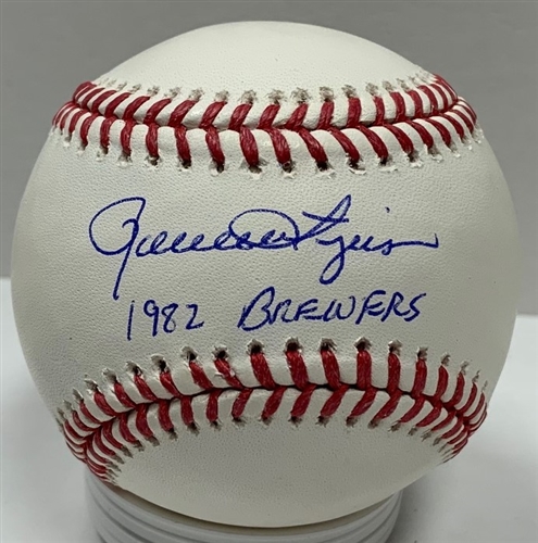 ROLLIE FINGERS SIGNED OFFICIAL MLB BASEBALL W/ 1982 BREWERS - JSA